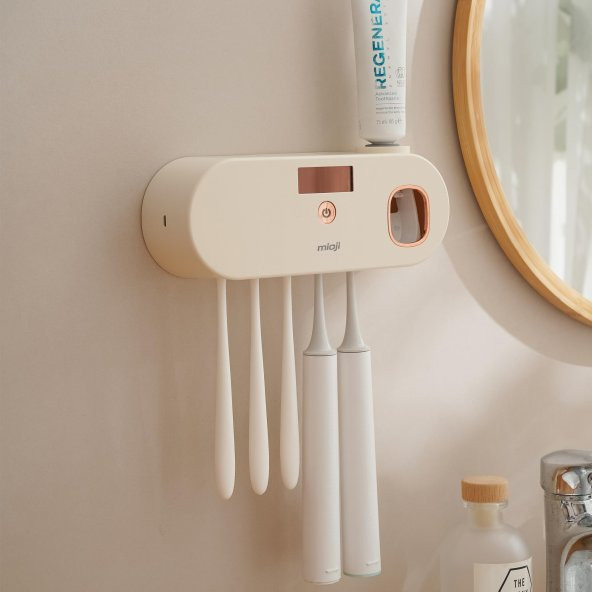 Mioji Mio UV5F 1200mAh Şarj Edilebilir UV Sterilizatörü Otomatik Diş Fırçası Tutucusu - 5