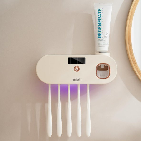 Mioji Mio UV5F 1200mAh Şarj Edilebilir UV Sterilizatörü Otomatik Diş Fırçası Tutucusu - 6