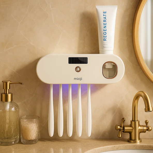 Mioji Mio UV5F 1200mAh Şarj Edilebilir UV Sterilizatörü Otomatik Diş Fırçası Tutucusu - 2