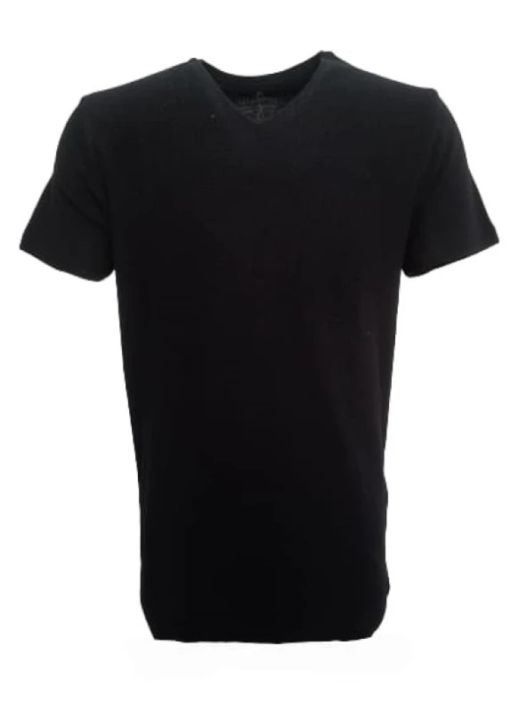Dynamo Basic Erkek Slim Fit T-shirt T-554 - T-554 - Siyah - XL
