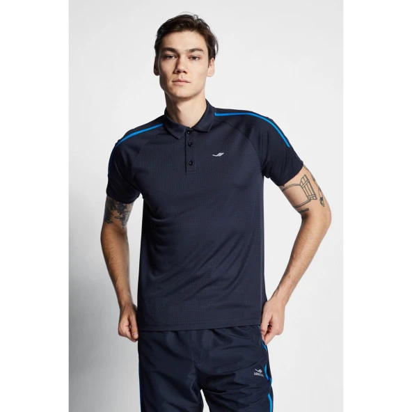 Lescon 22B-1035-Erkek Polo Yaka T-Shirt - 22B-1035 - Koyu Lacivert - M