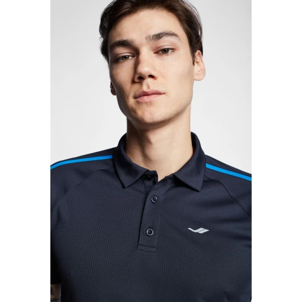 Lescon 22B-1035-Erkek Polo Yaka T-Shirt - 22B-1035 - Koyu Lacivert - M - 4