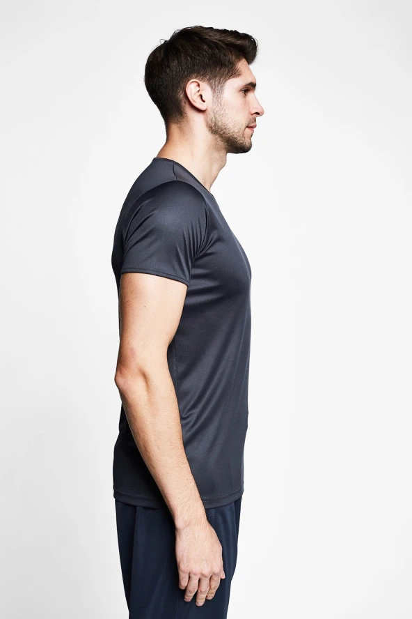 Lescon Erkek Kısa Kol T-shirt 21S-1221-21B - 21S-1221-21B - Antrasit - XL - 2
