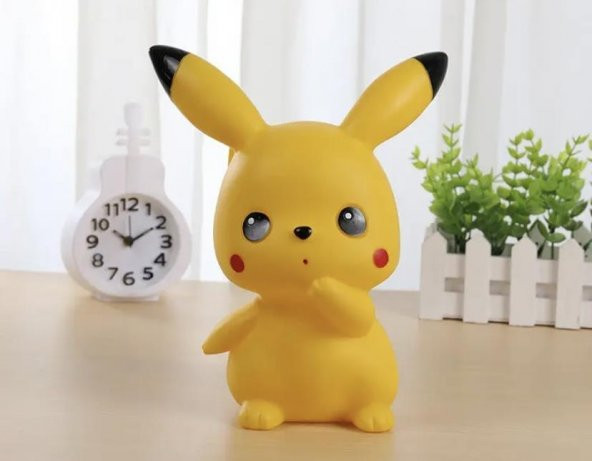 Pokemon Pikachu Işıklı Kumbara 22 Cm