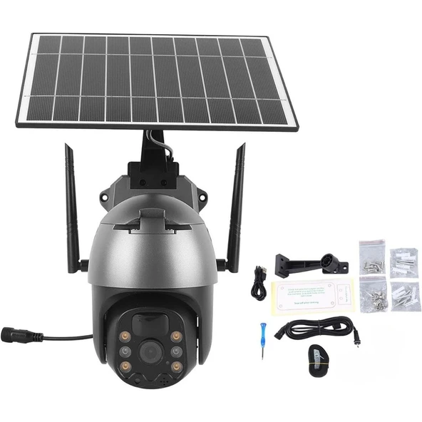 Ztech Zr-2085 4G Solar Speed Dome 4Mp Ip 4Mm Camera - 4