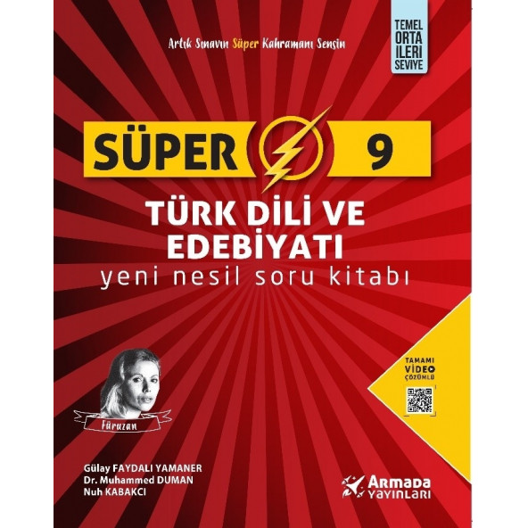Armada Yayınları Süper 9. Sınıf Türk Dili ve Edebiyatı Yeni Nesil Soru Kitabı