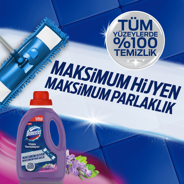 Domestos Yüzey Temizleyici Bahar Çiçekleri Maksimum Hijyen Tüm Yüzeyler İçin 1500 ML x 3 Adet - 5
