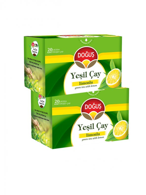 YEŞİLÇAY LİMONLU 20 SÜZEN POŞET (30 gr), 2 ADET