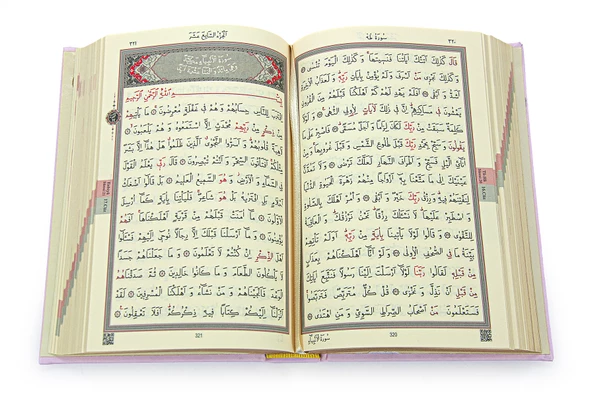 Öğretmenler Gününe Özel Kuranı Kerim Şal ve Seccade Seti Pembe - Resim 7