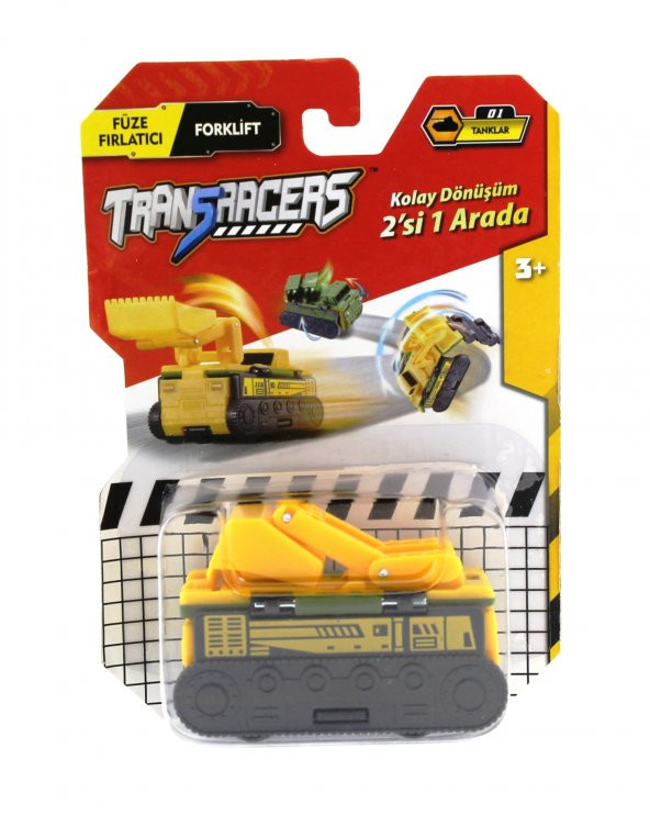 Transracers Dönüşen Araçlar Tanklar Füze Fırlatıcı / Forklift