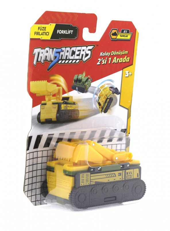 Transracers Dönüşen Araçlar Tanklar Füze Fırlatıcı / Forklift - 2
