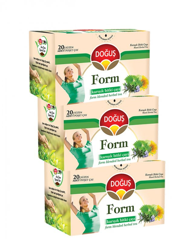 FORM KARIŞIK BİTKİ ÇAYI 20 SÜZEN POŞET (30 gr), 3 ADET