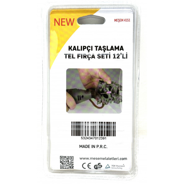 MEŞEM Kalıpçı Taşlama Zımparalama Gravür Tel Fırça Seti 12'li - 2