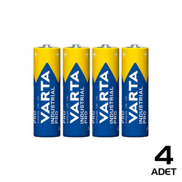 Varta Endüstriyel Pro Alkaline AA Kalem Pil 4'lü Paket