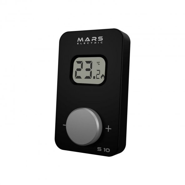 MARS S10 KABLOSUZ ODA TERMOSTADI SİYAH - 2