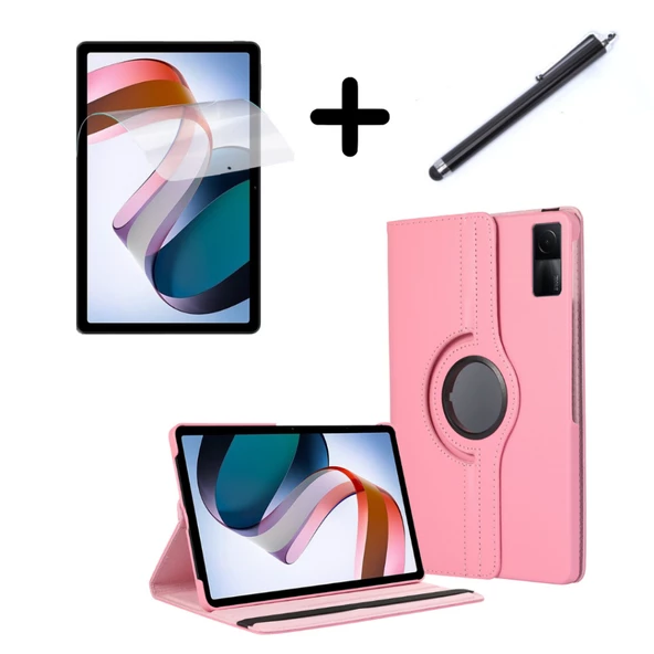 MobaxAksesuar Xiaomi Redmi Pad SE 11inç Kılıf Dönen Tablet Kilifi Ekran Koruyucu+Kalem - 3