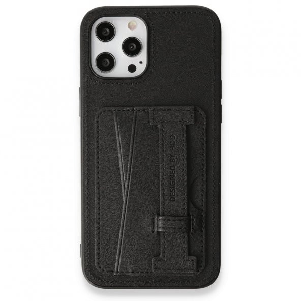 HDD iPhone 14 Pro Kılıf HD Deri Kartvizitli Kapak  Derin Mor - 3