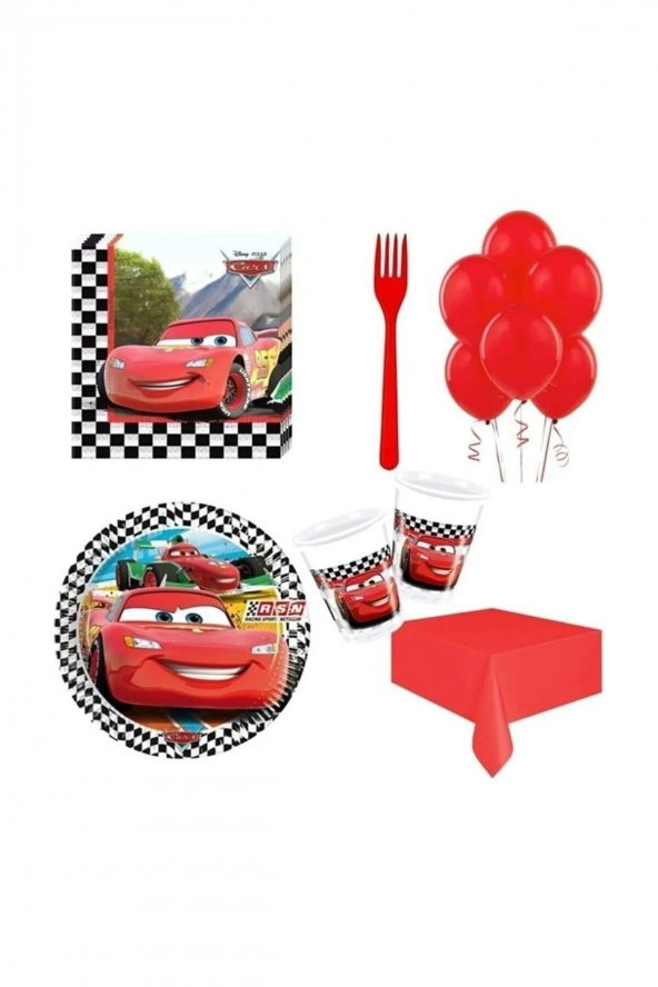 Cars Şimşek Mcqueen 8 Kısılık Ekonomi Paket