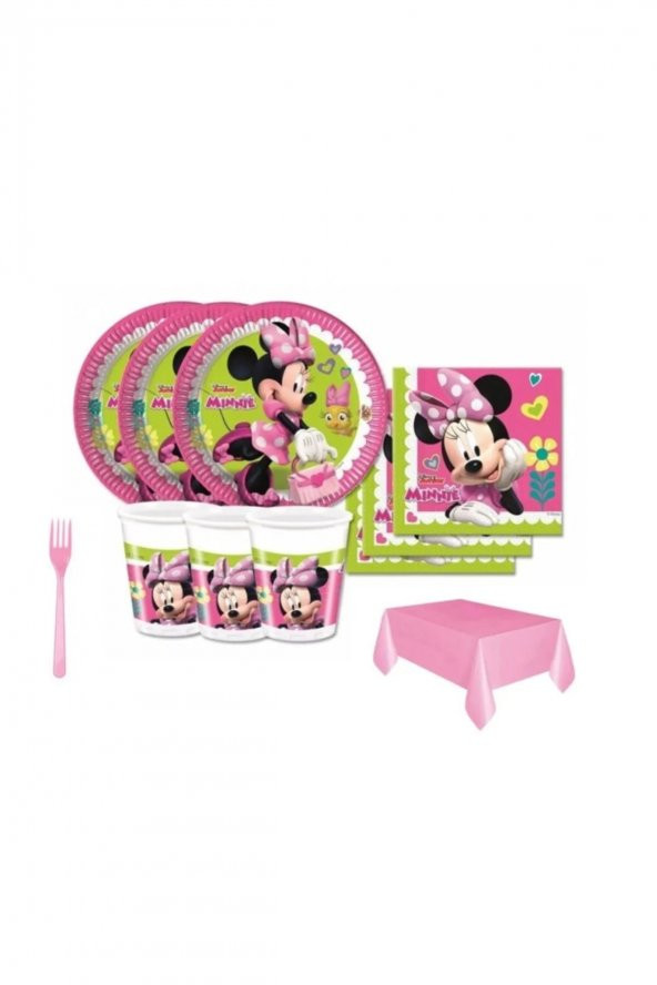 Minnie Mouse 16 Kişilik Parti Seti