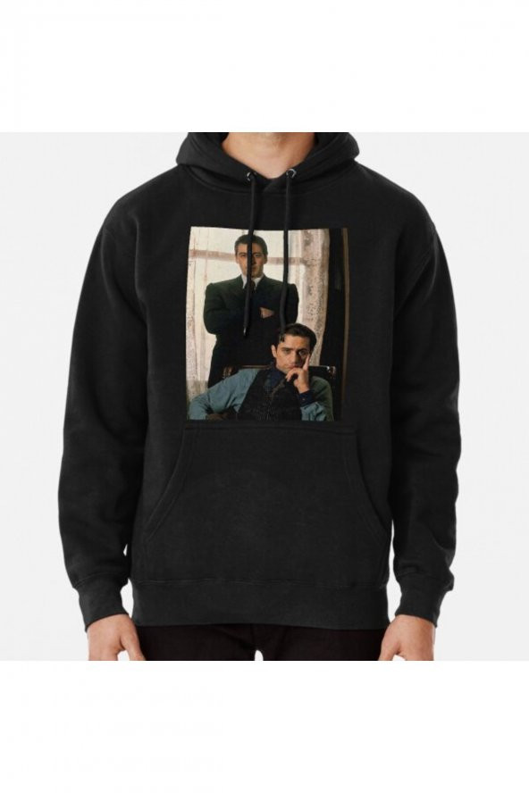 The Godfather,Al Pacino,Robert De Niro Baskılı Sweatshirt Hoodie