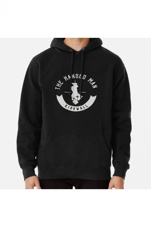 The Hanged Man Pub Logo Dragon Age 2 White Logo Baskılı Sweatshirt Hoodie - 1