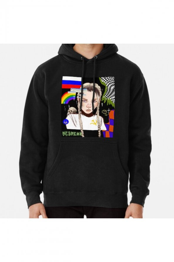Nastya Kreslina IC3PEAK Baskılı Sweatshirt Hoodie