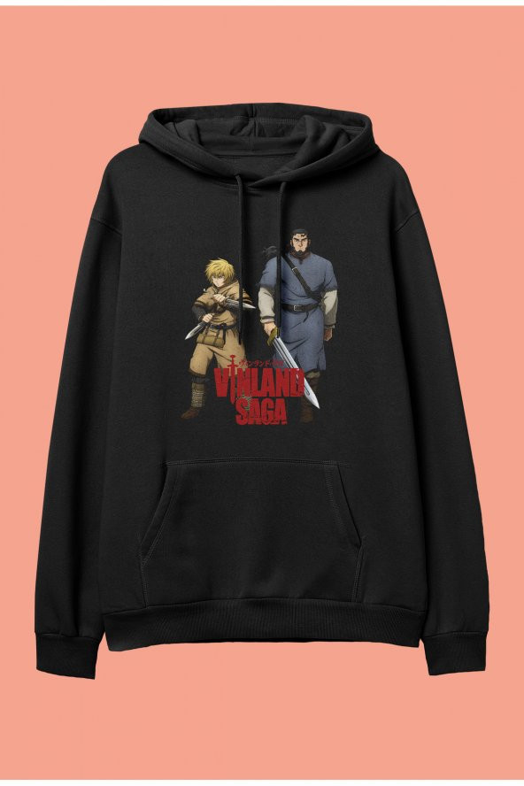Vinland Saga Thorfinn ve Thors Snorresson özel tasarım anime kapüşonlu sweatshirt hoodie - 1