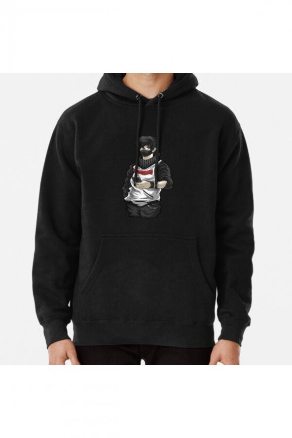 Anime Male Character Kawaii Guy Japanese Manga Baskılı Kapşonlu Sweatshirt Hoodie
