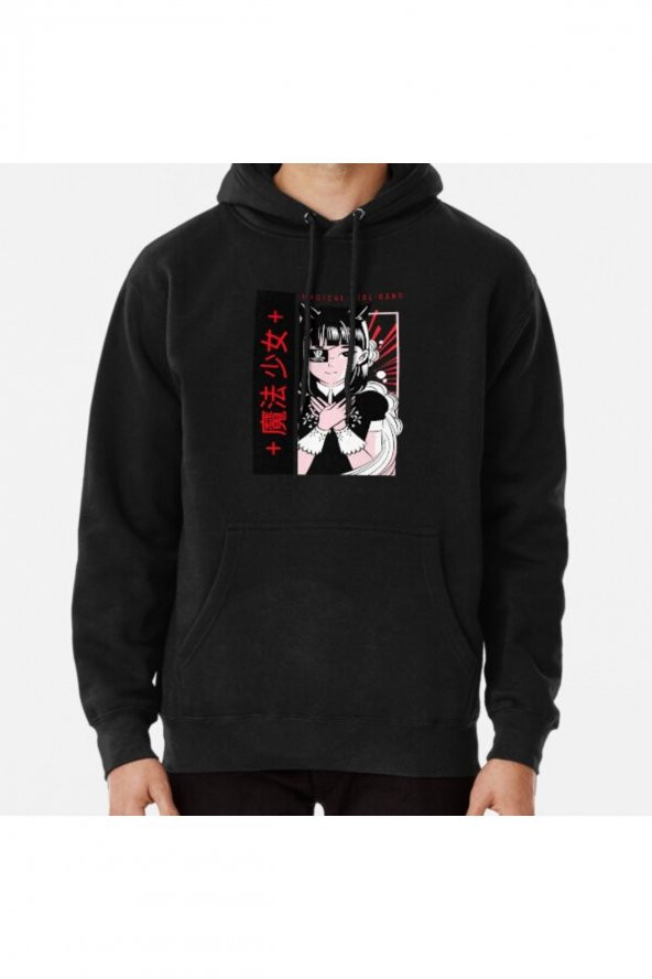 Anime Girl Gang Baskılı Kapşonlu Sweatshirt Hoodie