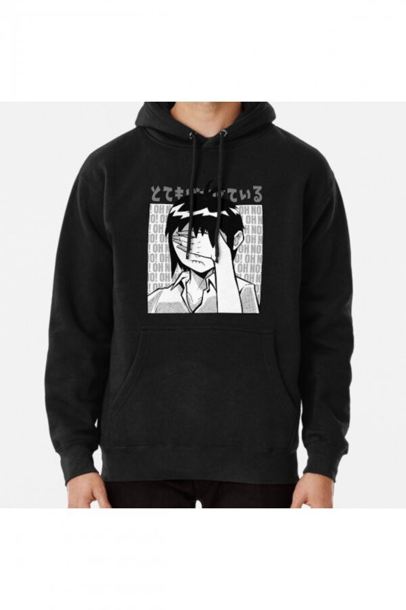 Anime girl face palming Baskılı Kapşonlu Sweatshirt Hoodie