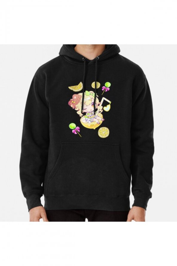 Chibi Anime Girl Anime Suge Version 2 Baskılı Kapşonlu Sweatshirt Hoodie