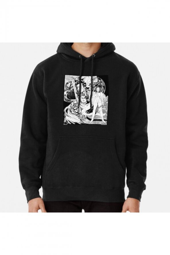Neo Heroica Garda World Sci Fi Fantasy Anime 90s Illustration Retro Manga Baskılı Hoodie