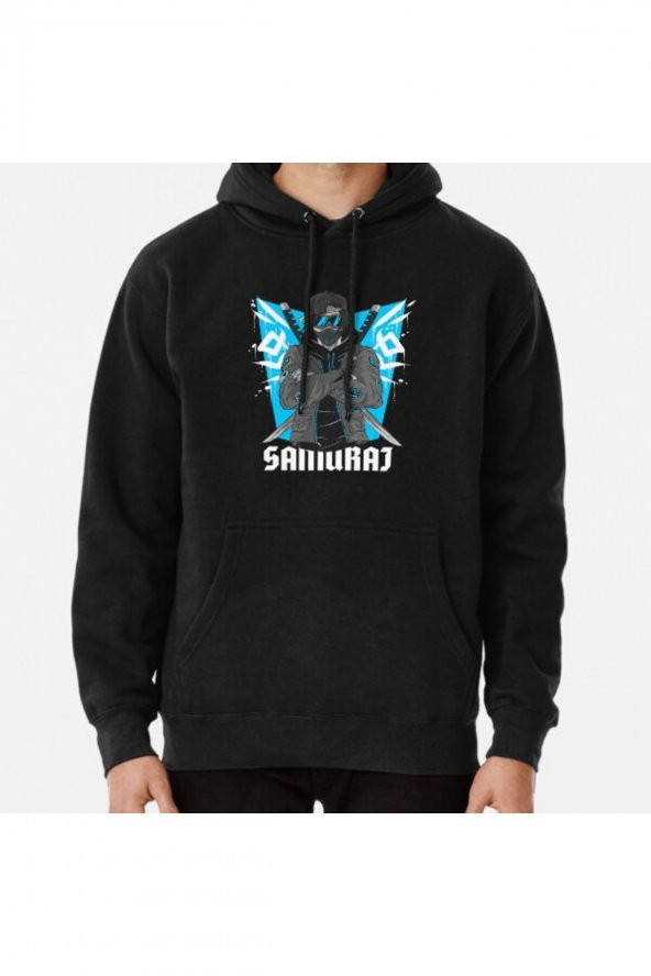 Modern Age Samurai Anime Shirt Baskılı Kapşonlu Sweatshirt Hoodie - 1