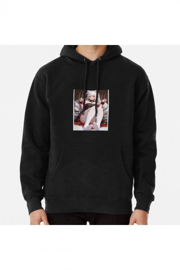 Anime Feet Sexy Baskılı Kapşonlu Sweatshirt Hoodie