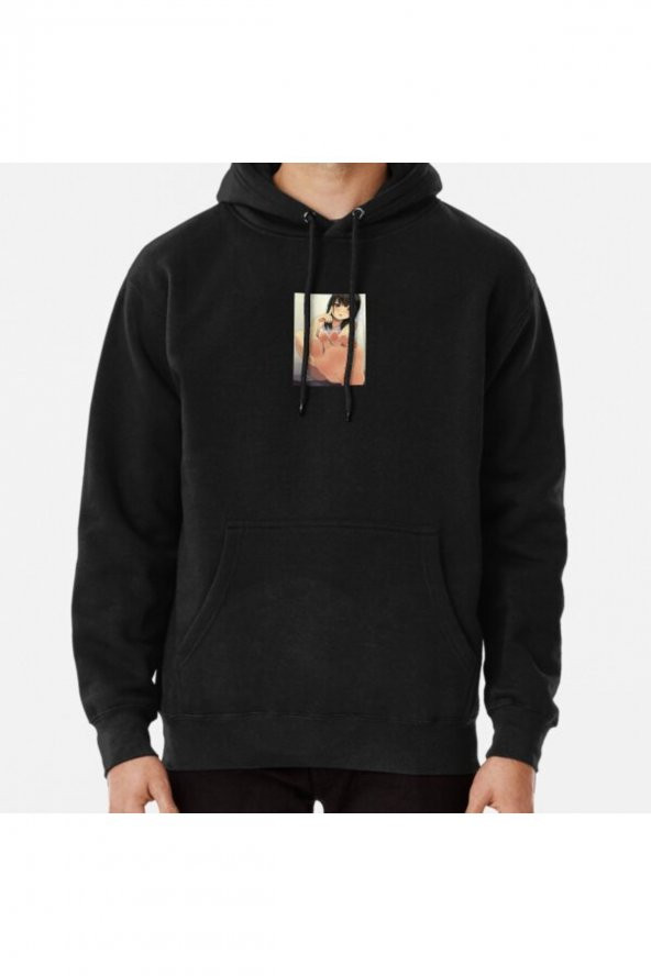 Cute Anime Girl Feet Baskılı Kapşonlu Sweatshirt Hoodie