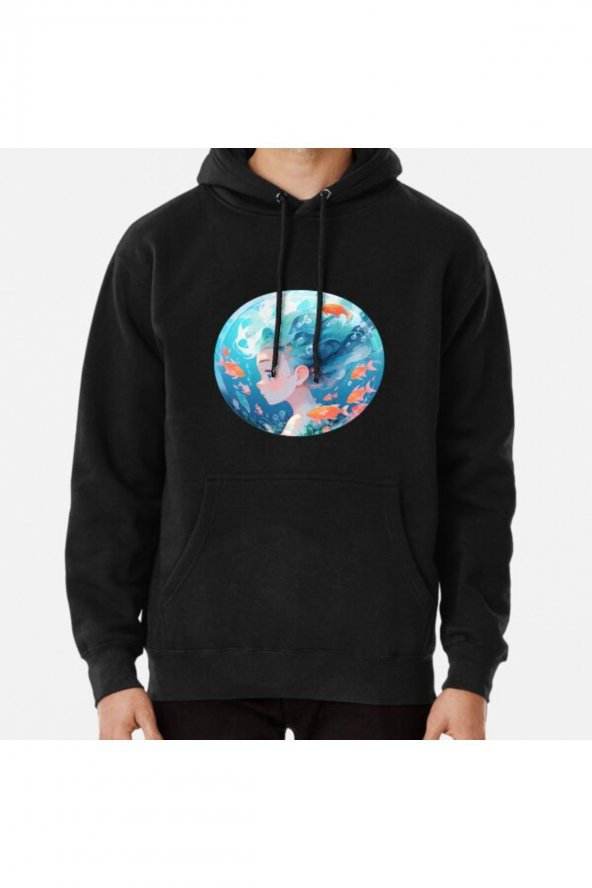 Anime girl #18 Baskılı Kapşonlu Sweatshirt Hoodie