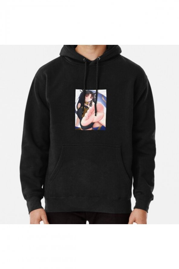 Sexy Anime Girl Feet Baskılı Kapşonlu Sweatshirt Hoodie