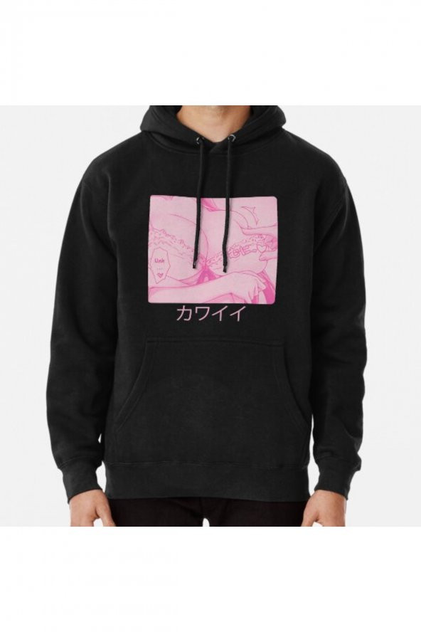 Lewds Girl Anime and manga Baskılı Kapşonlu Sweatshirt Hoodie - 1
