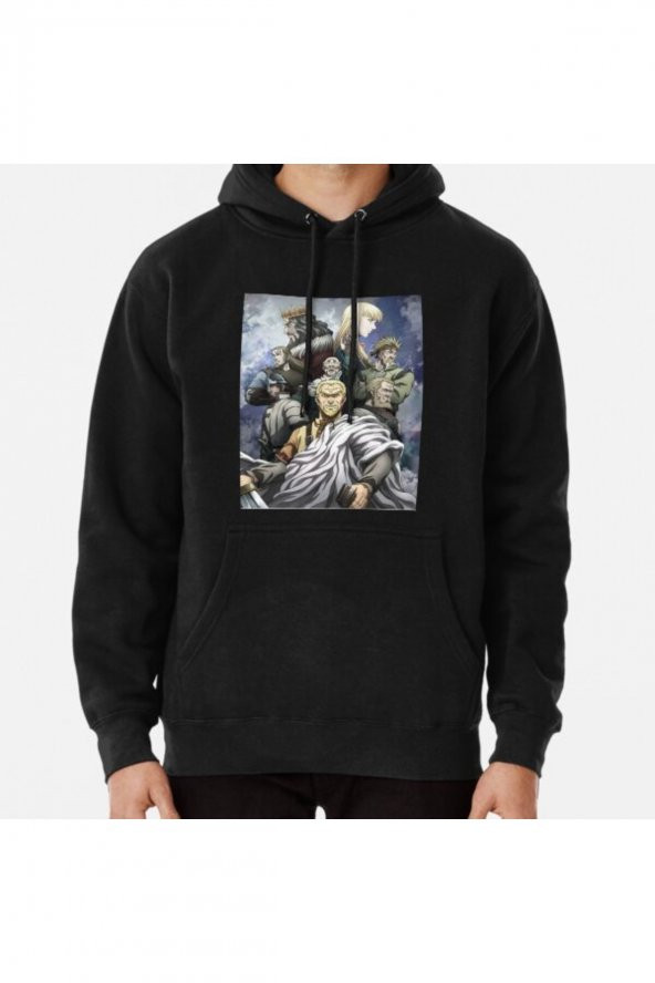 Cool Anime Vinland Saga Products Baskılı Kapşonlu Sweatshirt Hoodie