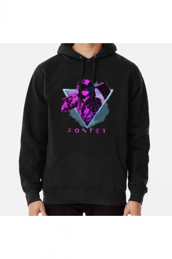 Isaac Zack Foster,Angels of Death 80s Anime Shirt Baskılı Kapşonlu Hoodie