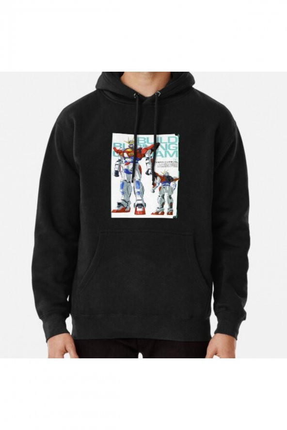 Anime Gundam School Best Characters Cool Japanese War Robot Model Baskılı Sweatshirt Hoodie