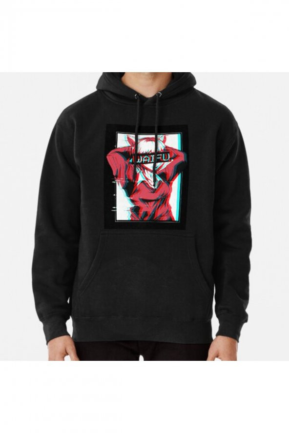 Waifu Neko Anime Cat Girl Baskılı Kapşonlu Sweatshirt Hoodie - 1