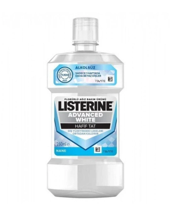 Listerine Advanced White Hafif Tat 250 Ml