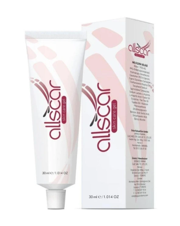 Allscar Skin Care Gel 30 Ml Tüp