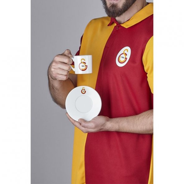 Neva N3520 Galatasaray Lisanslı Arma Logo 2li Kahve Fincan Takımı - 2