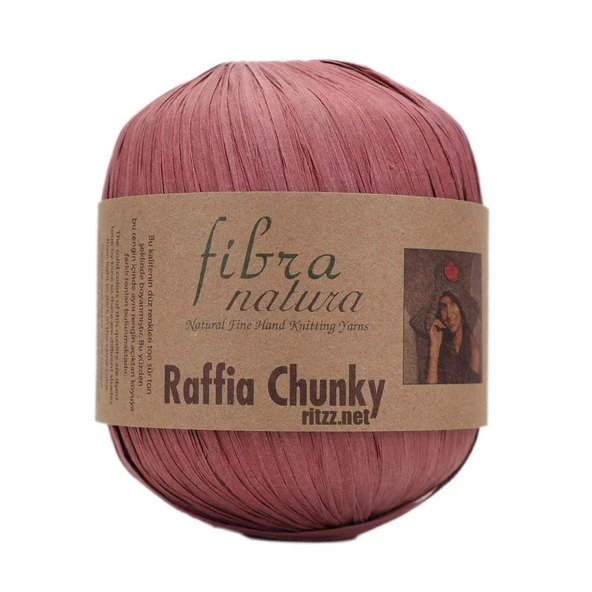 Fibra Natura Raffia Chunky 114-07 Kiremit ürün görseli 1