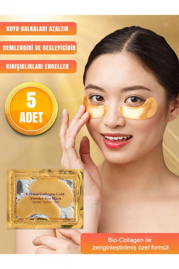 Fontenay Altın Maske ( Göz Altı Için ) Bio Collagen - 5 Adet