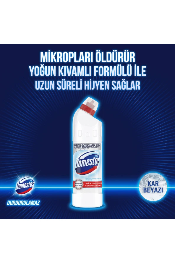Domestos Yoğun Kıvamlı Çamaşır Suyu Kar Beyazı Maksimum Hijyen 750 ml 6 Adet - 3