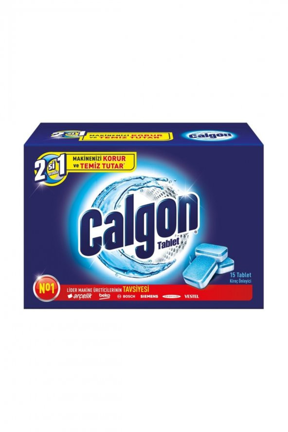 Calgon Çamaşır Makinesi Kireç Önleyici Tablet 15li 3ü 1arada
