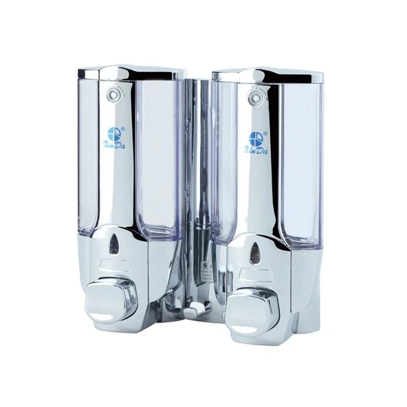 Xinda ZYQ138SK Sıvı Sabun ve Şampuan Dispenseri 2' li Krom 380 ml